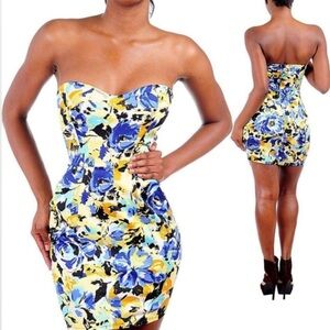 B-Envied Strapless Bodycon Dress Sweetheart Neckline